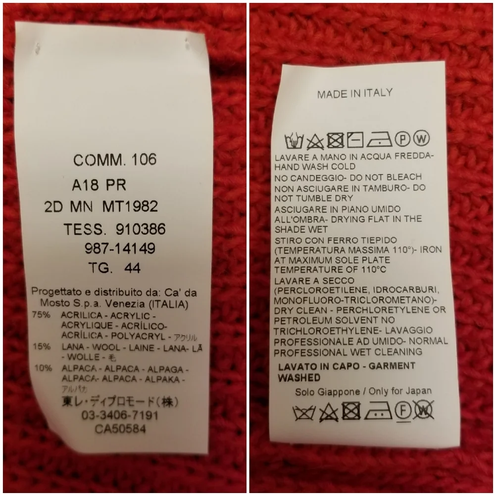 $365  19.70 NINETEEN SEVENTY Wool Sweater - Picture 7 of 7